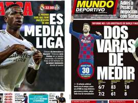 As capas da imprensa esportiva. AS/MD