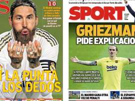 Les Unes des journaux sportifs en Espagne du 3 juillet 2020. AS/Sport