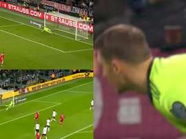 Neuer mostra quem manda no gol alemão. /Captura