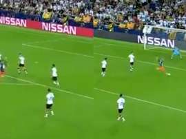 Superbe but de Van de Beek. Capture/Movistar+