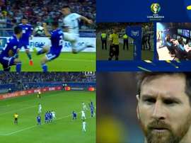 Le but de Messi sur penalty. Capture/DAZN