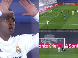 Rodrygo made it 3-2. Screenshot/MovistarLigadeCampeones