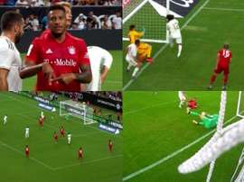 Benzema se manque, Tolisso marque. Capture/RealMadridTV
