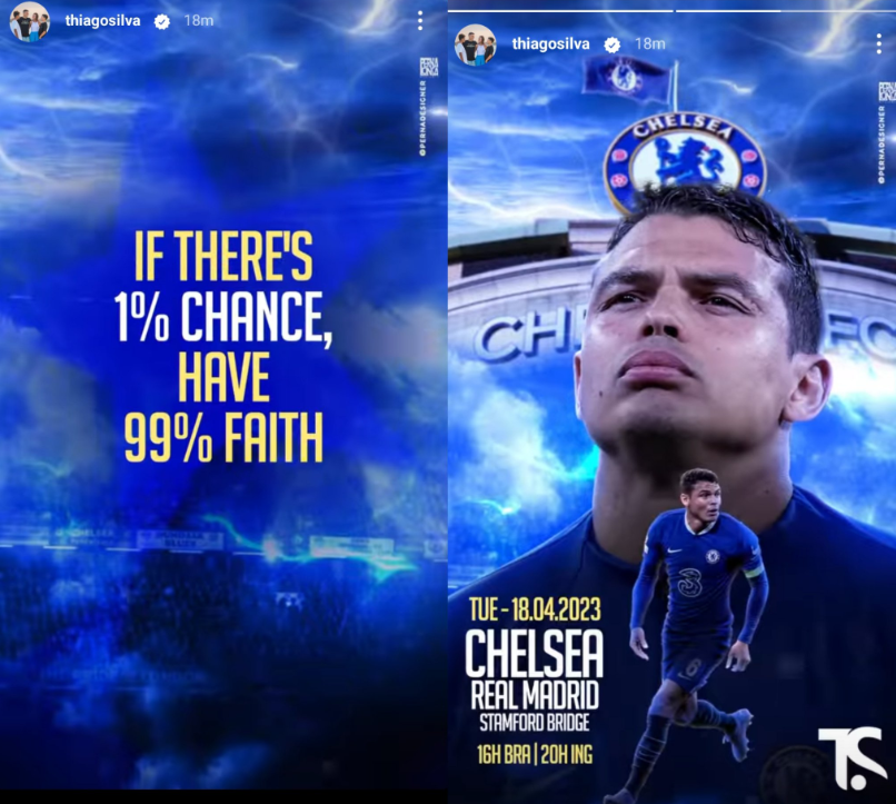 Thiago Silva sprona i tifosi: "Se c'è 1% di possibilità, abbiate il 99% di fede"