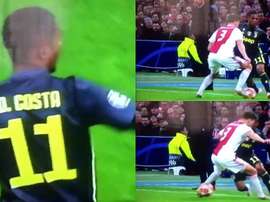 Elastico e tunnel: magico Douglas Costa. Captura/beINSports