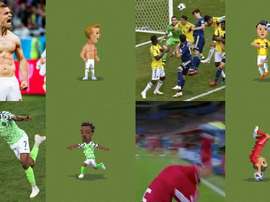 Le montage des images des vraies photos avec le 8bit. Agencias/Capture/8Bitfootball