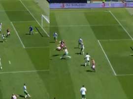 Belotti compensó un penalti fallado con una chilena. Collage/Furkan