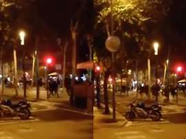 Los aficionados se pelearon antes del partido. CrónicaGlobal