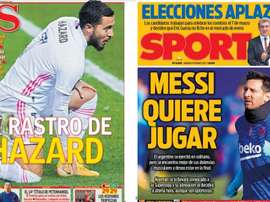 As capas da imprensa esportiva. AS/Sport