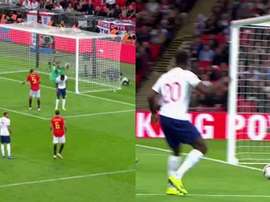 Welbeck a vu son but annulé. Capture/TVE