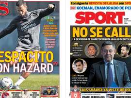 As capas da imprensa esportiva. MD/AS