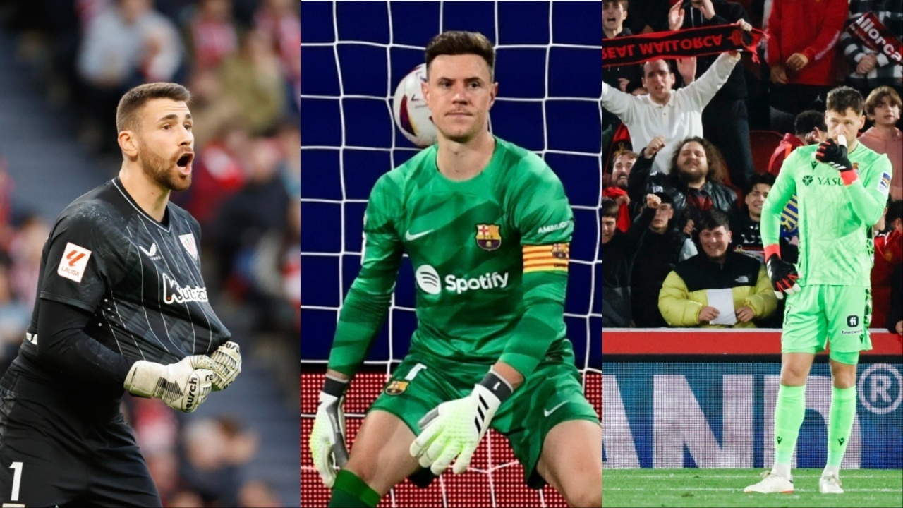 Three La Liga goalkeepers in the battle for the Zamora trophy