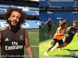 Marcelo, ansioso para voltar a jogar em casa. Collage/RealMadrid