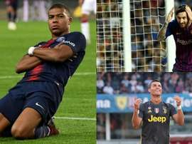 Cristiano, Messi y Mbappé son algunos de los protagonistas. BeSoccer