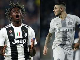 Juventus propõe troca entre Kean e Icardi ao Inter. AFP
