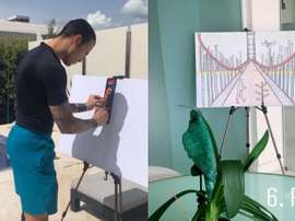 Raúl de Tomás, peintre à ses heures perdues. Instagram/RauldeTomas17