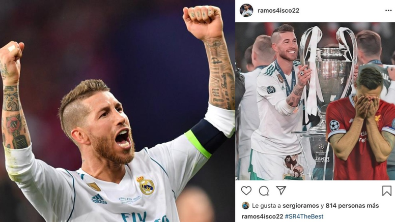 Ramos recuerda a Lovren su palmarÃ©s. Instagram