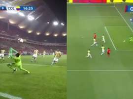 But de Son contre la Colombie. Capture/GolCaracol