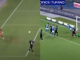 Theo and Di Lorenzo scored in the match. Screenshots/Movistar+