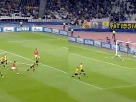 Alfa Semedo anotó un golazo. Captura/Movistar