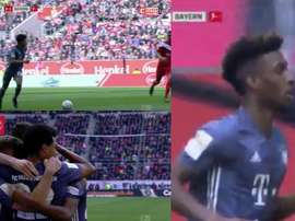 Le but de Coman. Collage/Fox