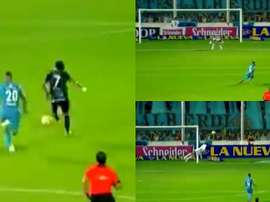 Golazo del 'Pulga' Rodríguez. Captura/TNT