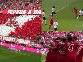 Hommage et but à l'Allianz Arena. FCBayern/Capture Fox