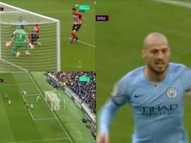 Los de Guardiola se pusieron 3-0 en 18 minutos. Captura/Movistar+