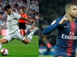 Mbappé o Asensio, como recambios de Dybala. EFE/AFP