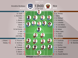 Compos Bordeaux - Nice. BeSoccer