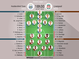Les compos du match. BeSoccer