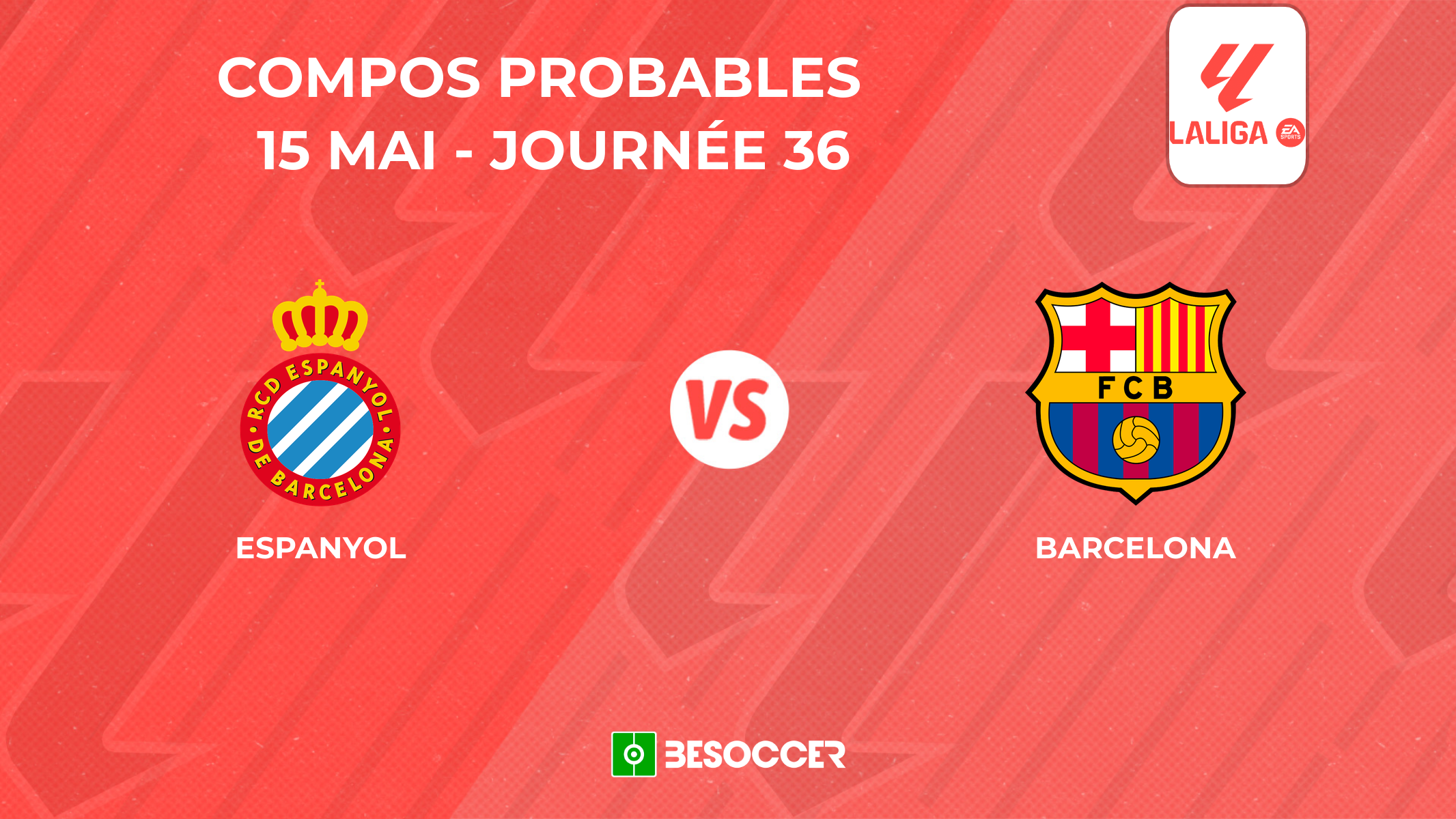 Compositions probables Espanyol - FC Barcelone