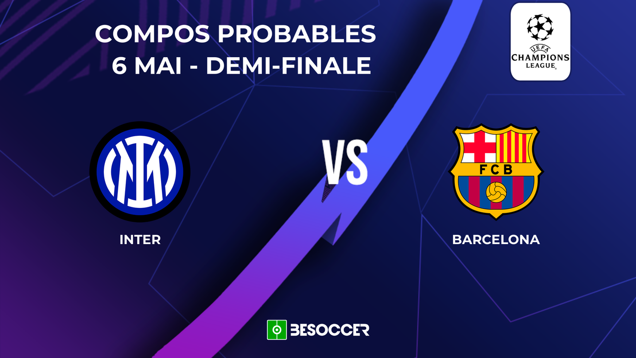 Compositions probables Inter - FC Barcelone