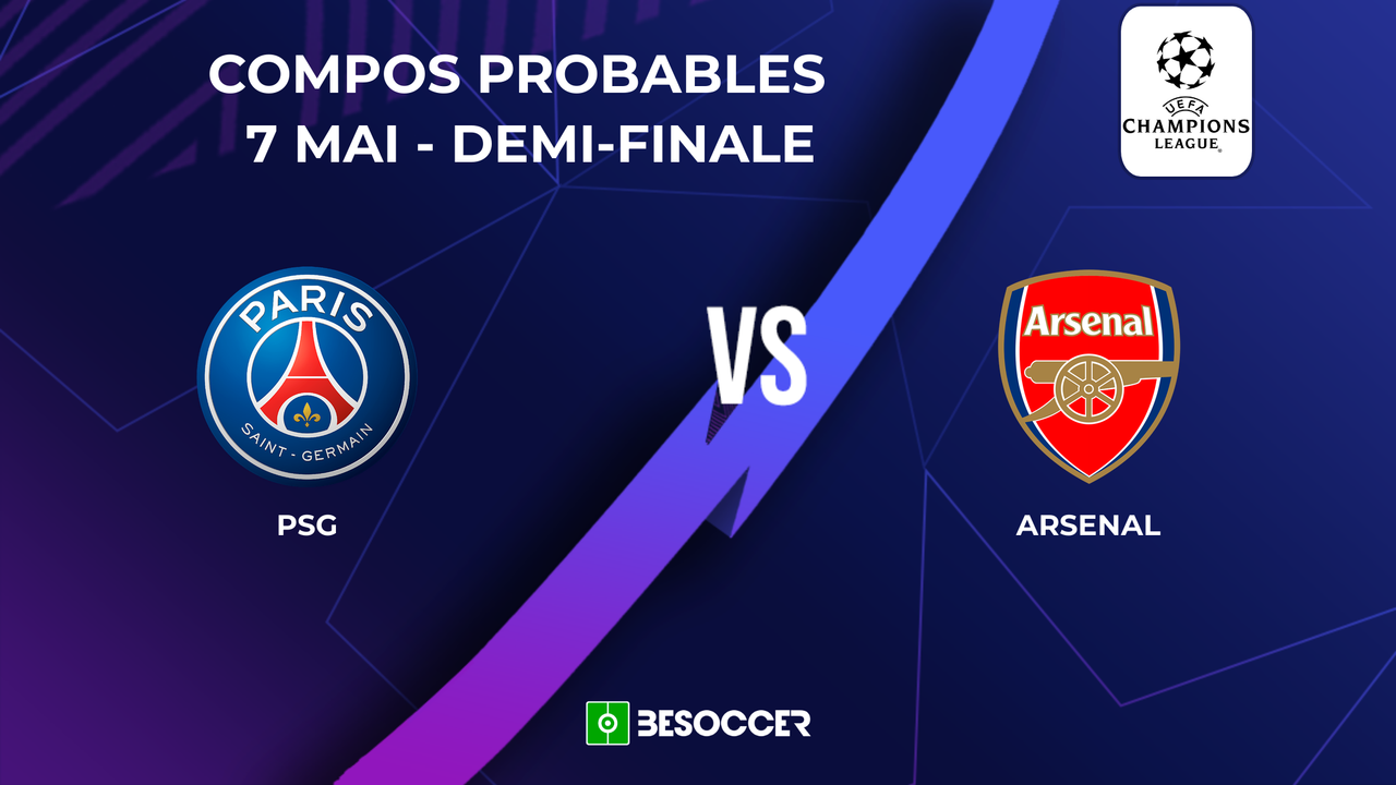 Compositions probables PSG - Arsenal