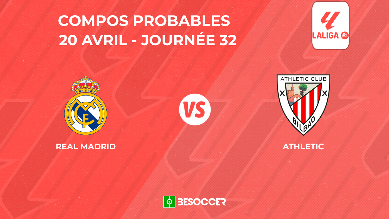 Compositions probables Real Madrid - Athletic