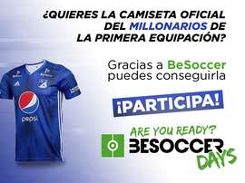 Consigue con BeSoccer la camiseta de Millonarios. BeSoccer