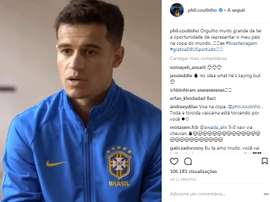 Philippe Coutinho é importante para a Seleção de Tite. Captura de tela Instagram Philippe Coutinho