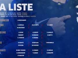 Deschamps cita a Lenglet y Ben Yedder. EquipedeFrance
