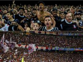 Corinthians e Bahia se enfrentam pela 31ª rodada do Campeonato Brasileiro. Collage/Twitter