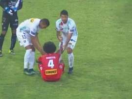 Cortuluá cayó derrotado en Manizales. Captura/BalónDividido