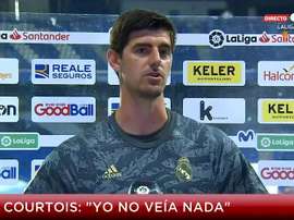 Courtois et Mikel Merino furent les acteurs principaux d'une action. Capture/Gol