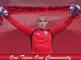 Darian Mackinnon assinou com o Drumchapel United. Twitter/DrumchapelU