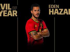 Hazard, o melhor jogador belga pelo segundo ano consecutivo. BelgianRedDevils