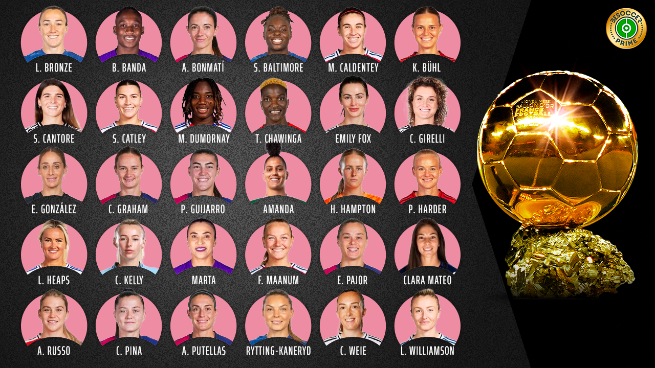 Estas son las 30 nominadas para ganar el Balón de Oro 2025