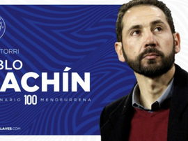 Machín, al Alavés. Twitter/Alaves