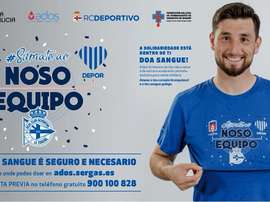 El Dépor anima a donar sangre. Twitter/RCDeportivo