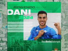 Dani Martín signe au Betis jusqu'en 2024. AFP