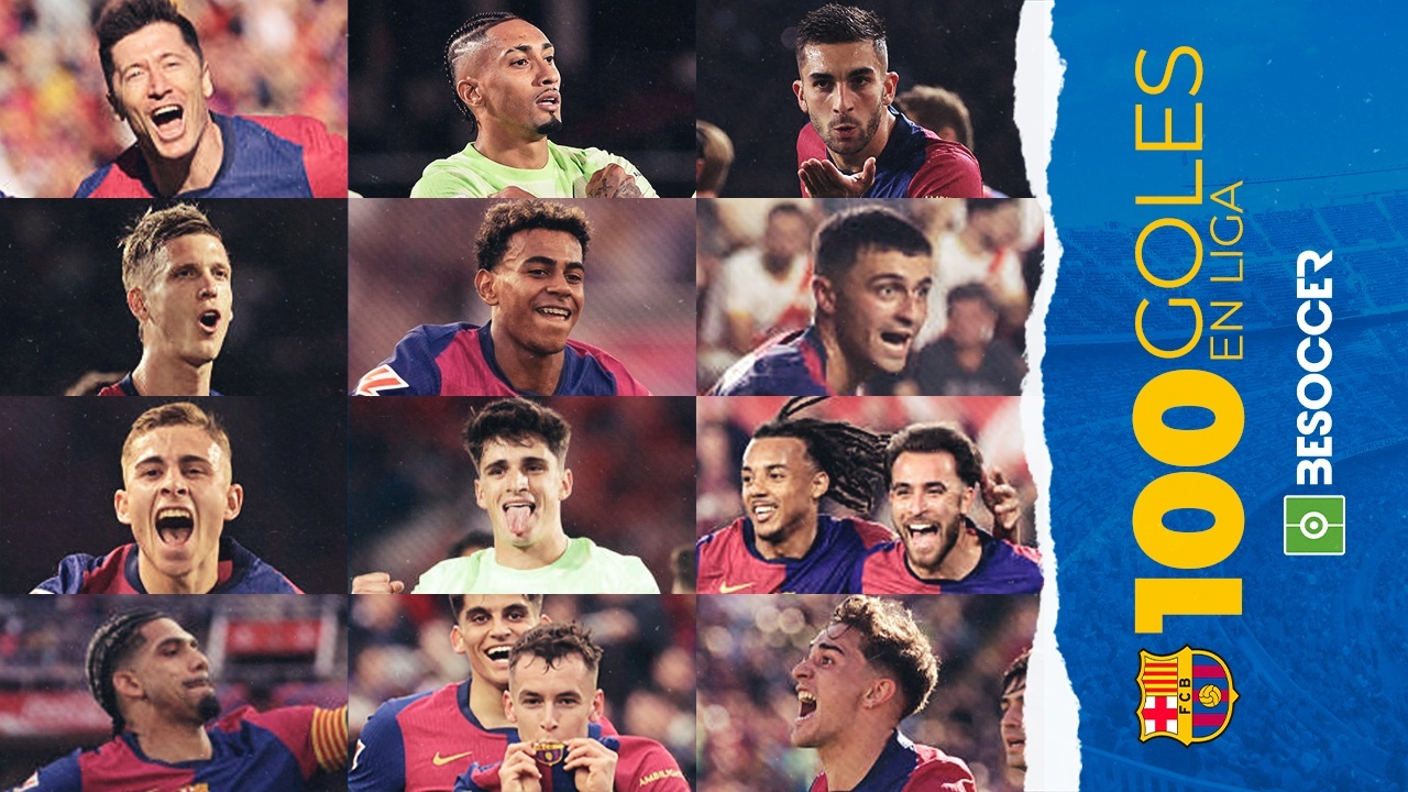 El Barcelona alcanza los 100 goles en Liga