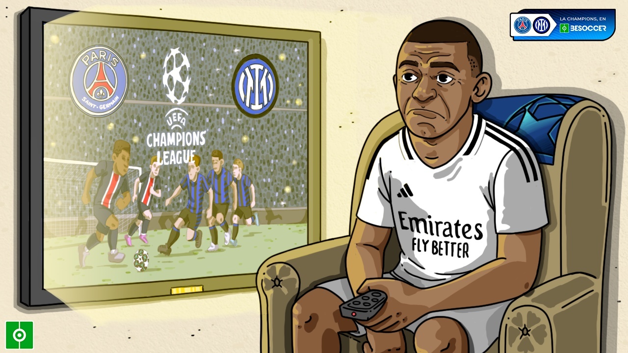 Mbappe forced to watch Champions League dream vanish from sofa