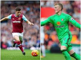 Cresswell (L) and Pickford have been drafted in to the England squad. BeSoccer